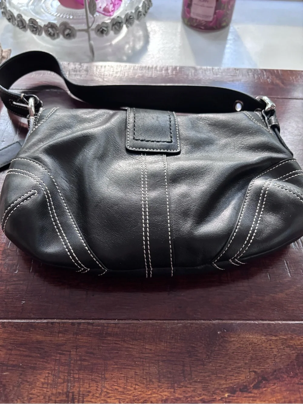Coach F10188 Vintage Small Soho Black Leather Shoulder Bag